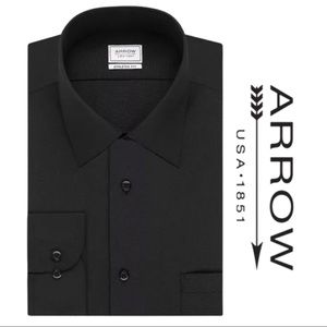 green emerald velvet dress Wrinkle-Free Dress Shirt 17 34-35 / Regular Fit / White